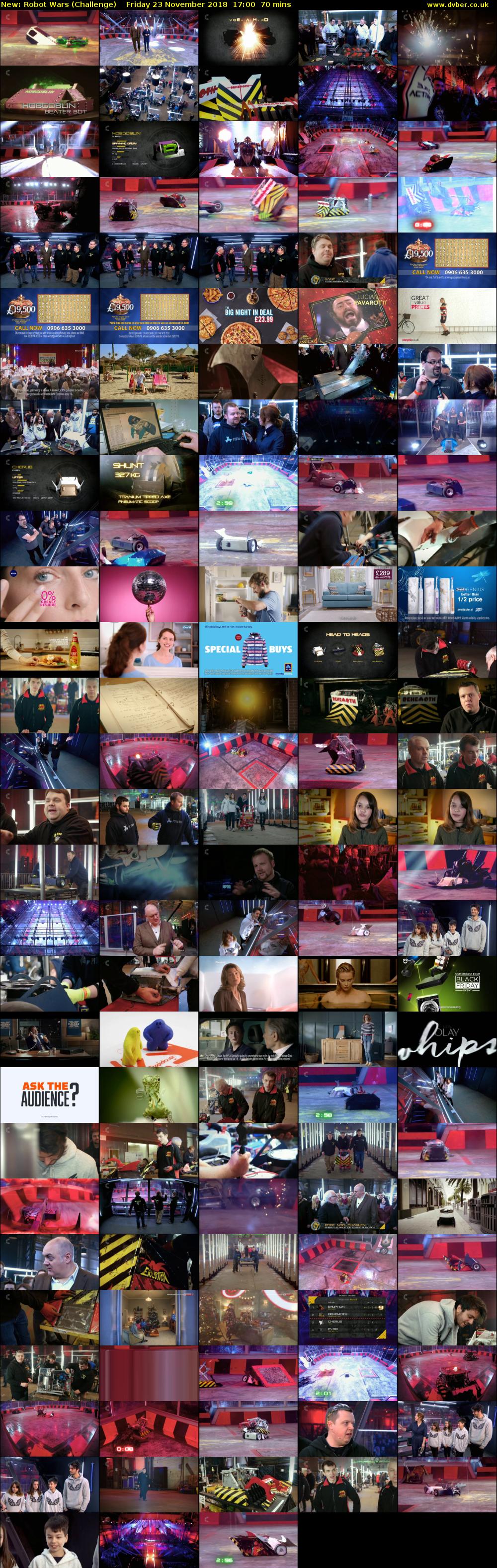 Robot Wars (Challenge) Friday 23 November 2018 17:00 - 18:10