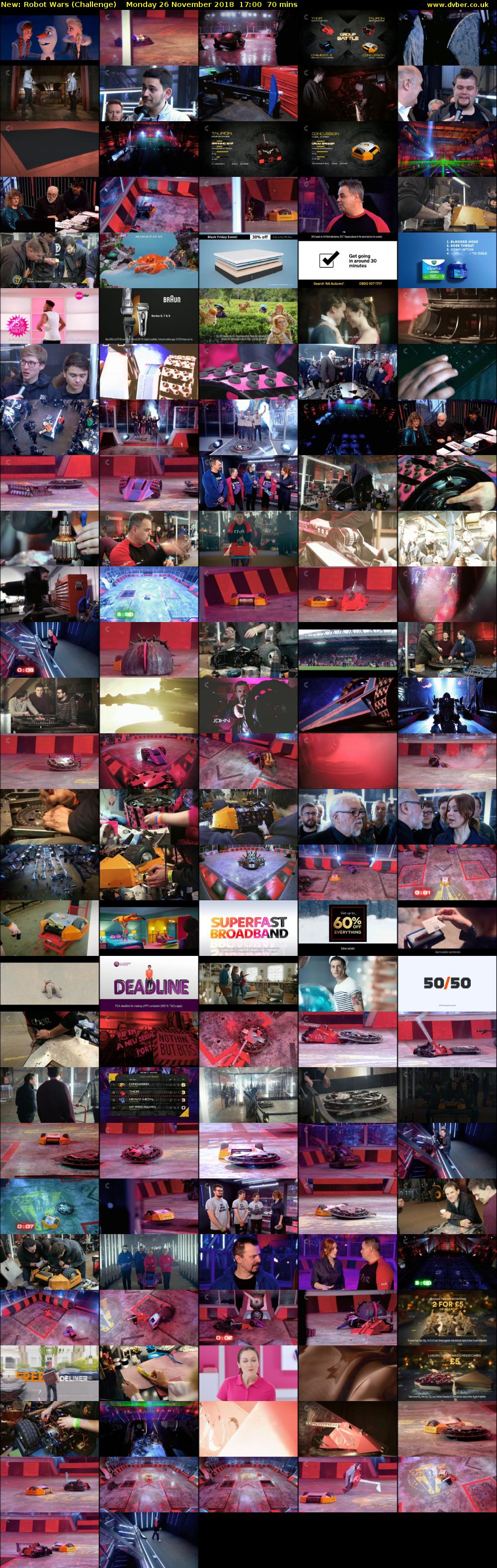 Robot Wars (Challenge) Monday 26 November 2018 17:00 - 18:10