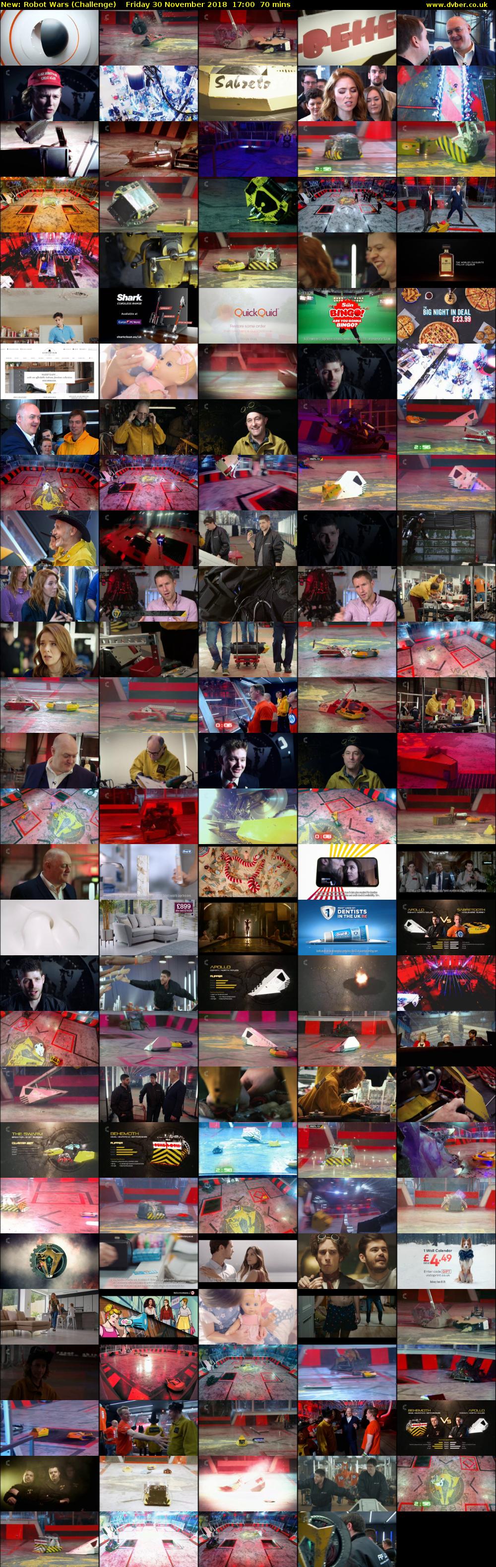 Robot Wars (Challenge) Friday 30 November 2018 17:00 - 18:10