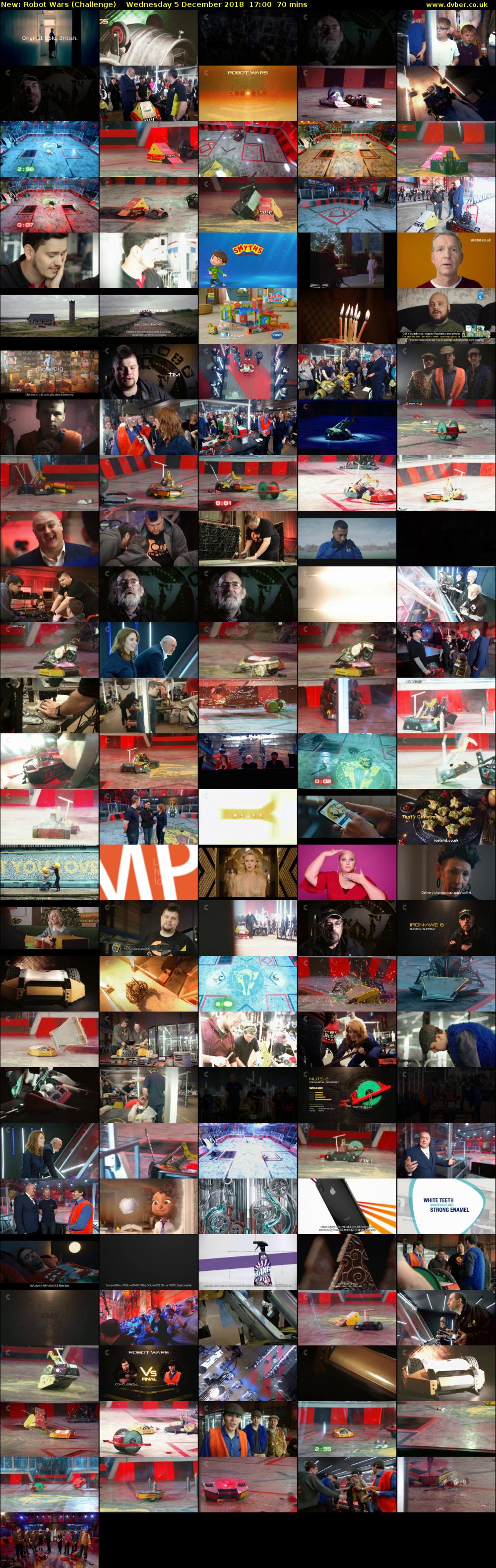 Robot Wars (Challenge) Wednesday 5 December 2018 17:00 - 18:10