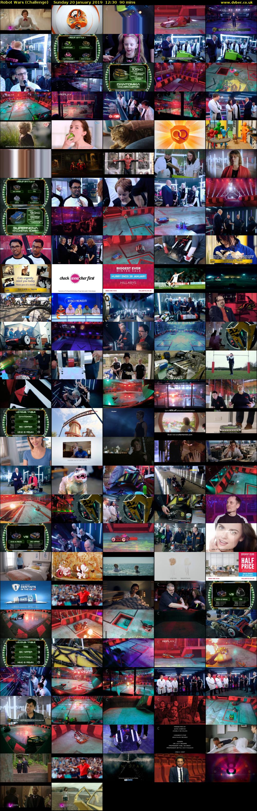 Robot Wars (Challenge) Sunday 20 January 2019 12:30 - 14:00