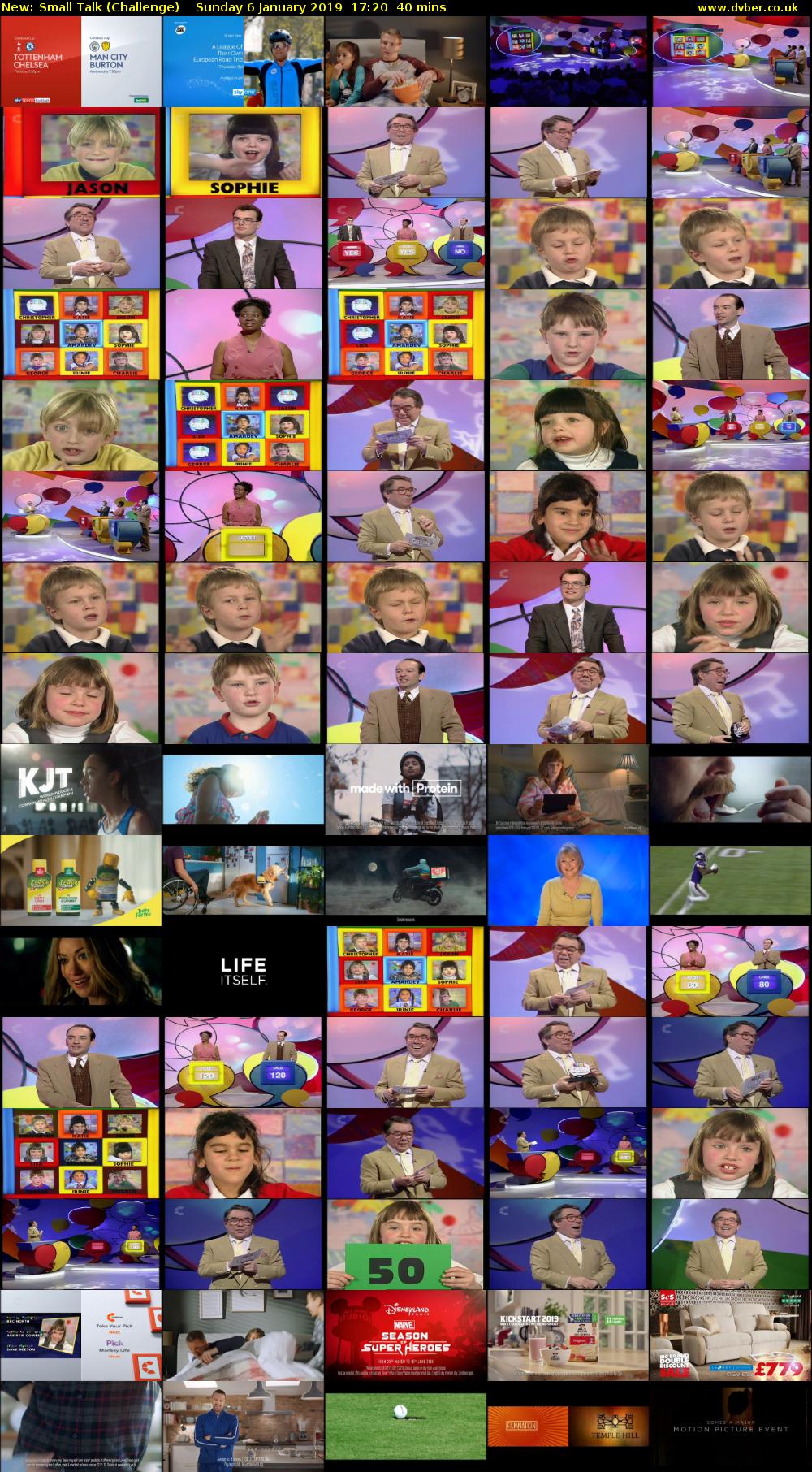 Small Talk (Challenge) Sunday 6 January 2019 17:20 - 18:00