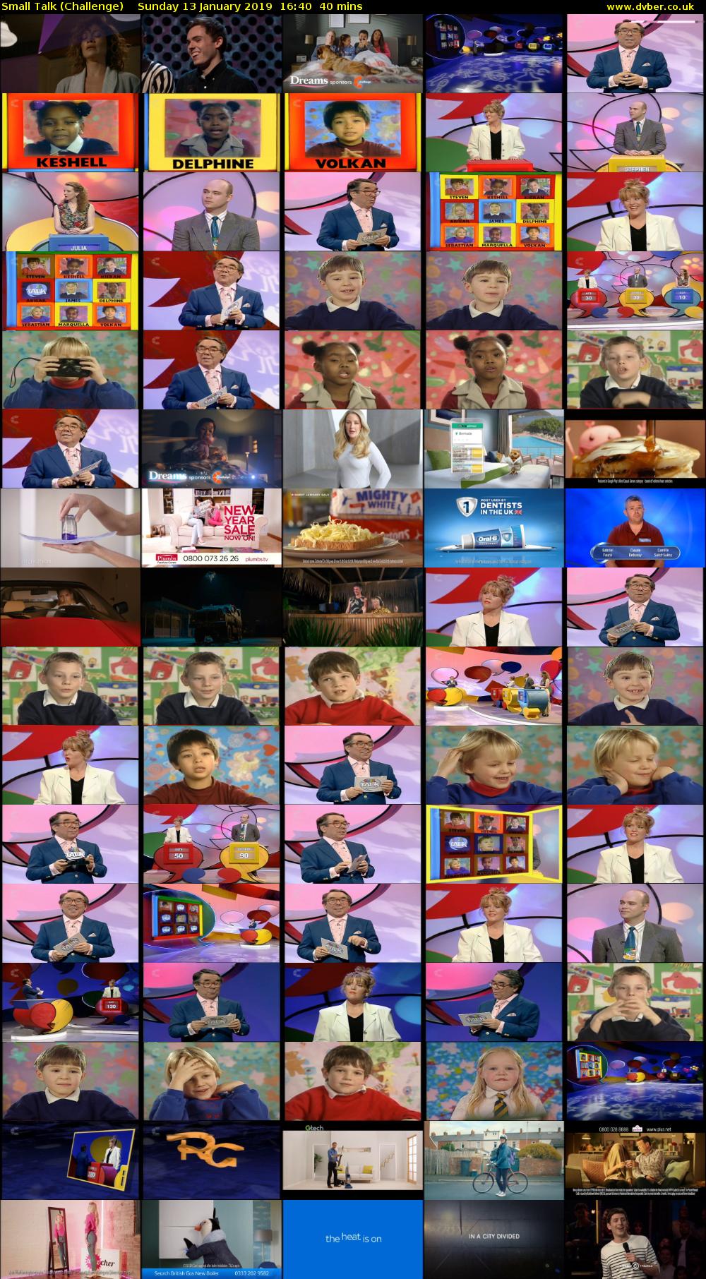 Small Talk (Challenge) Sunday 13 January 2019 16:40 - 17:20