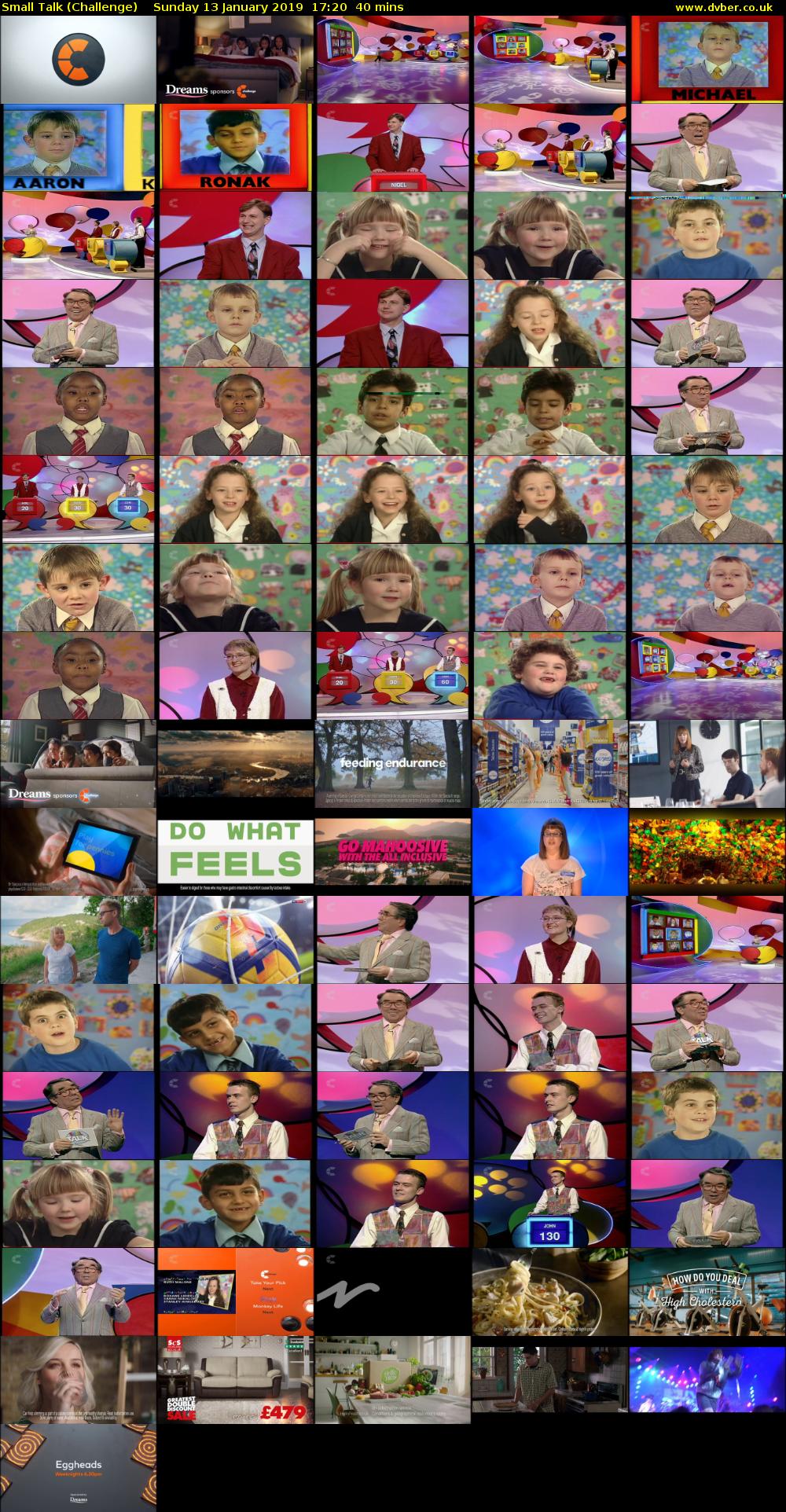 Small Talk (Challenge) Sunday 13 January 2019 17:20 - 18:00