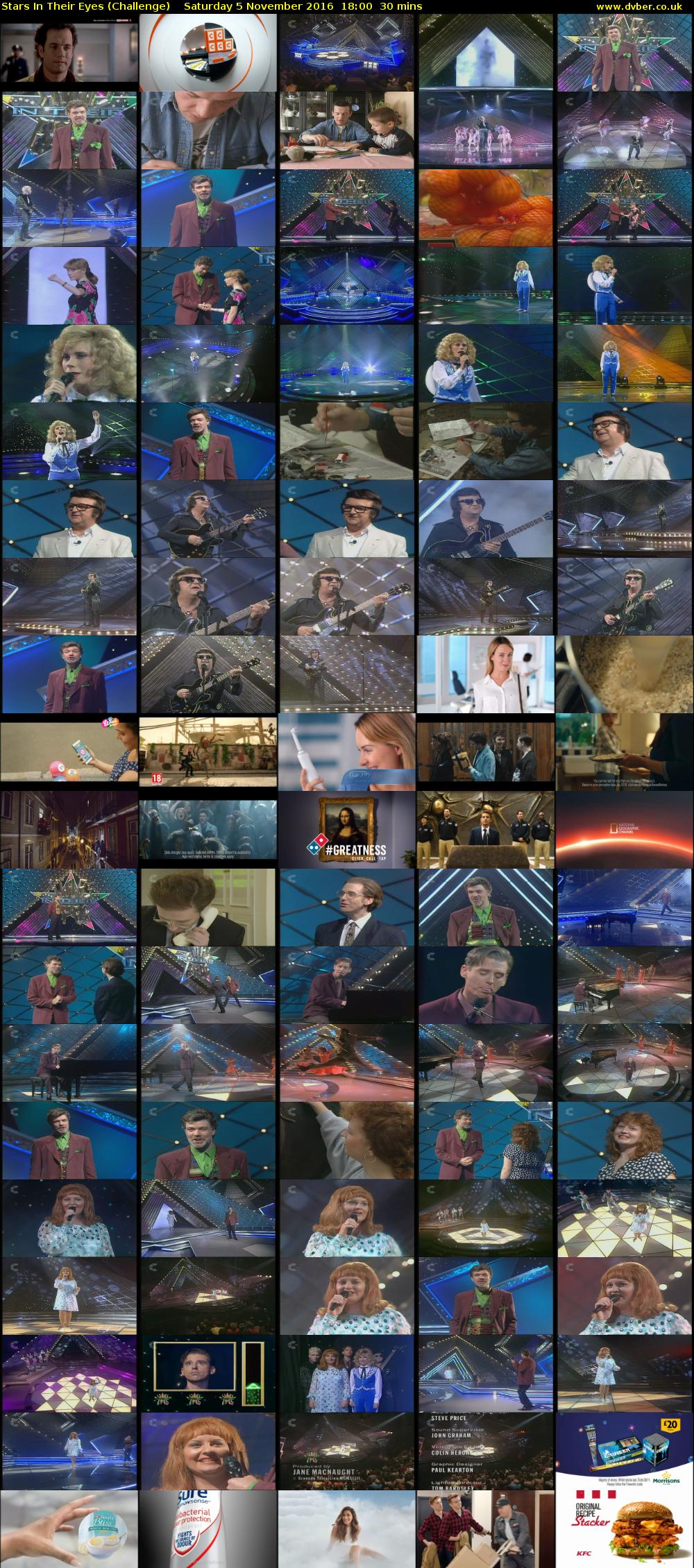 Stars In Their Eyes (Challenge) Saturday 5 November 2016 18:00 - 18:30