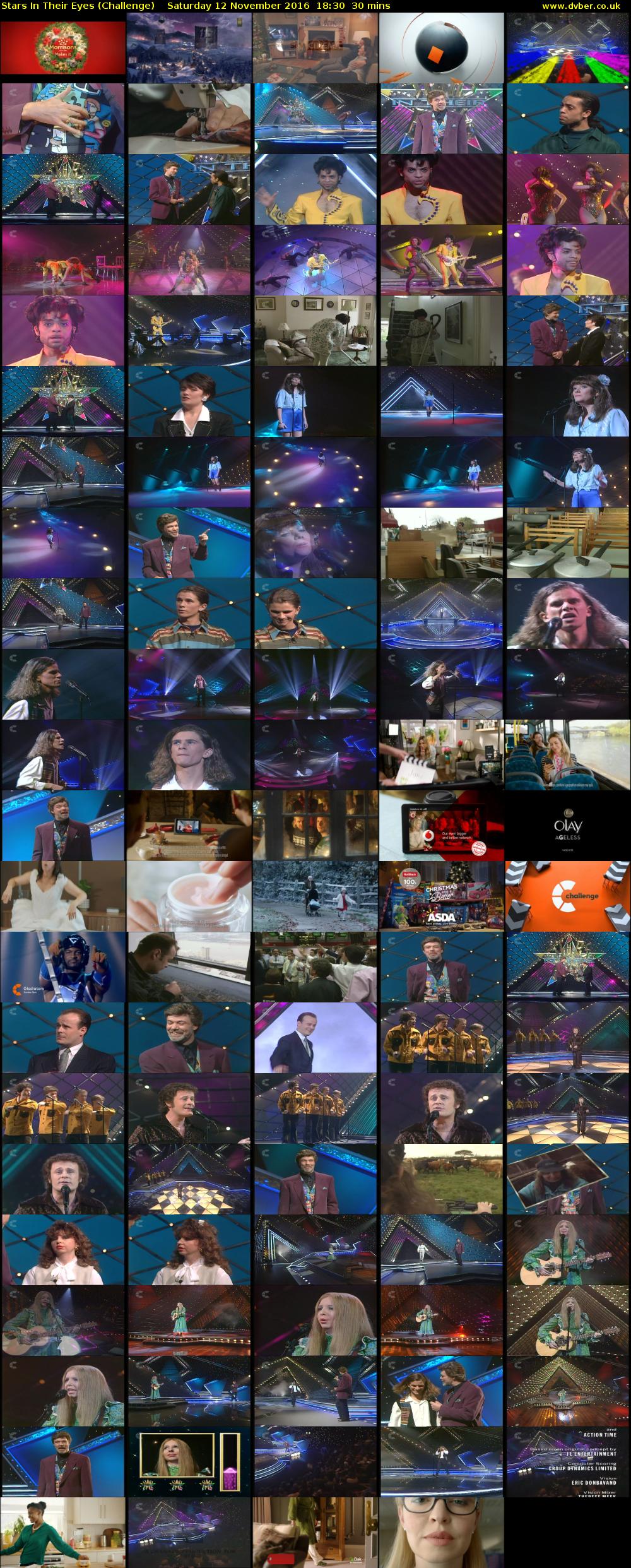 Stars In Their Eyes (Challenge) Saturday 12 November 2016 18:30 - 19:00