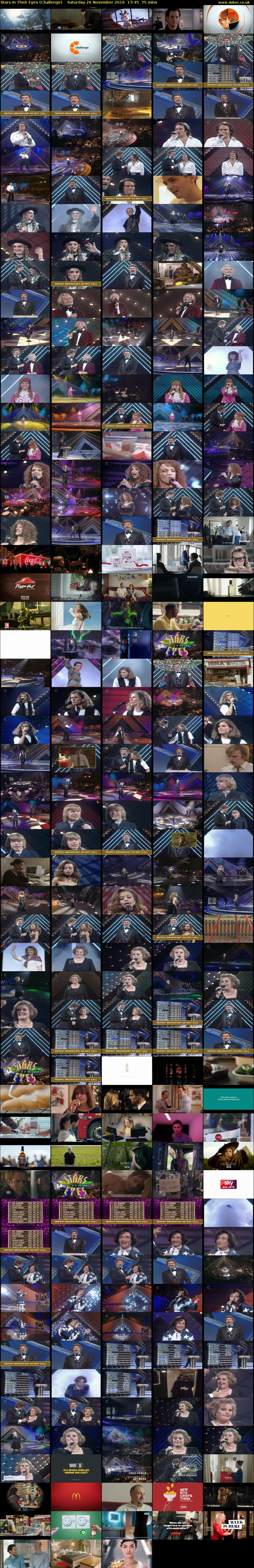 Stars In Their Eyes (Challenge) Saturday 26 November 2016 17:45 - 19:00