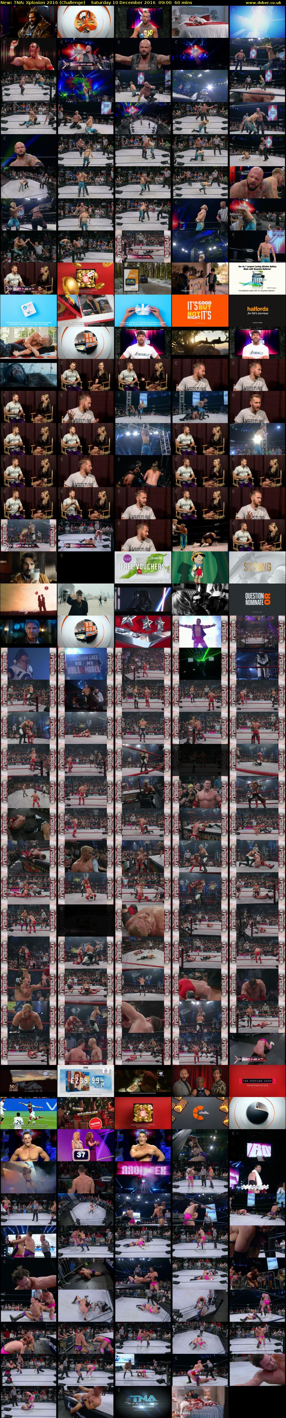 TNA: Xplosion 2016 (Challenge) Saturday 10 December 2016 09:00 - 10:00