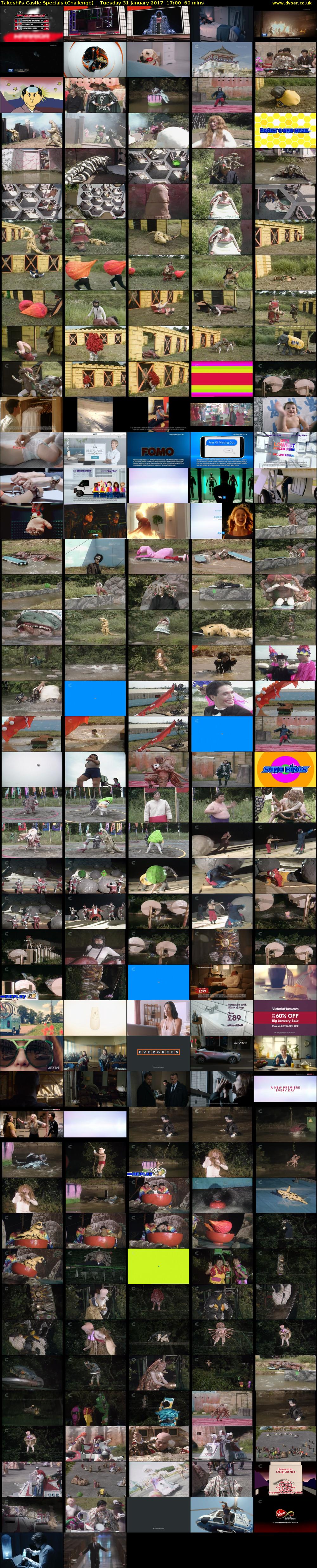 Takeshi's Castle Specials (Challenge) Tuesday 31 January 2017 17:00 - 18:00