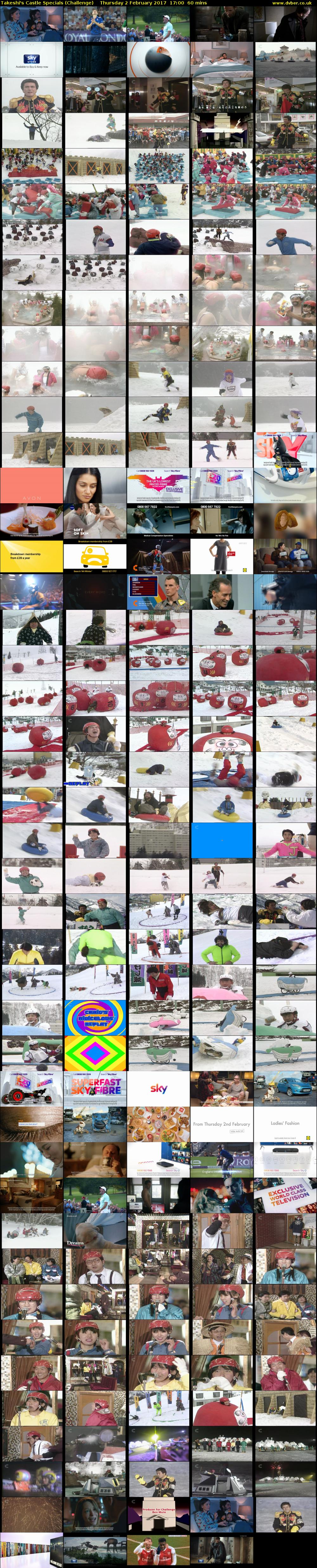 Takeshi's Castle Specials (Challenge) Thursday 2 February 2017 17:00 - 18:00