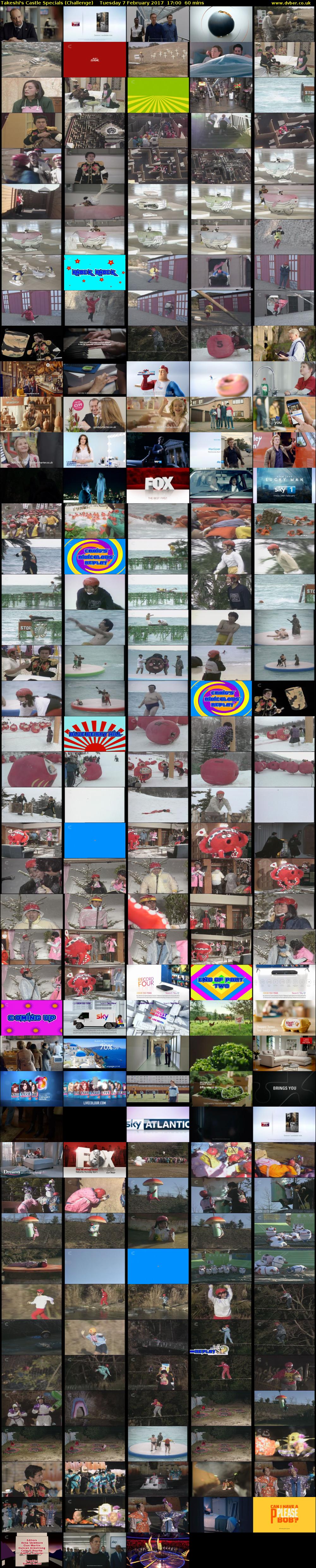 Takeshi's Castle Specials (Challenge) Tuesday 7 February 2017 17:00 - 18:00