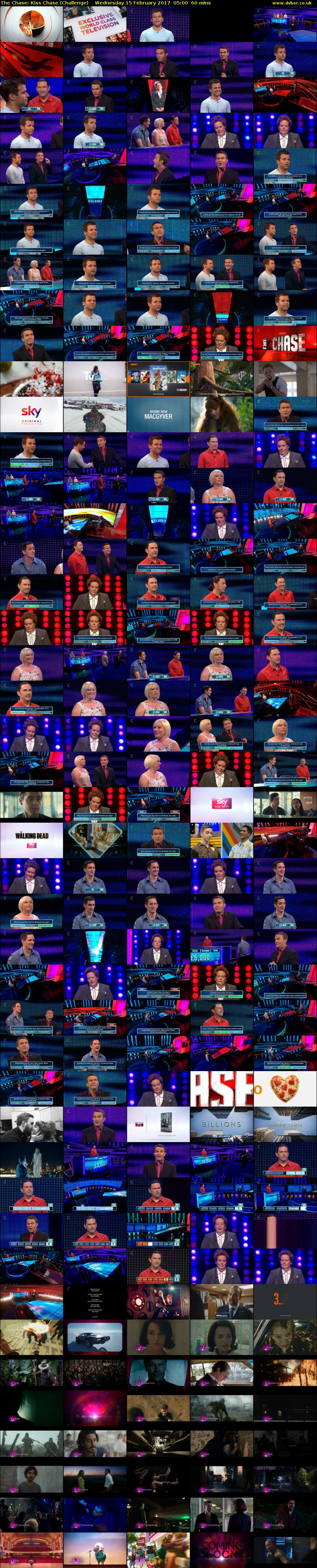 The Chase: Kiss Chase (Challenge) Wednesday 15 February 2017 05:00 - 06:00