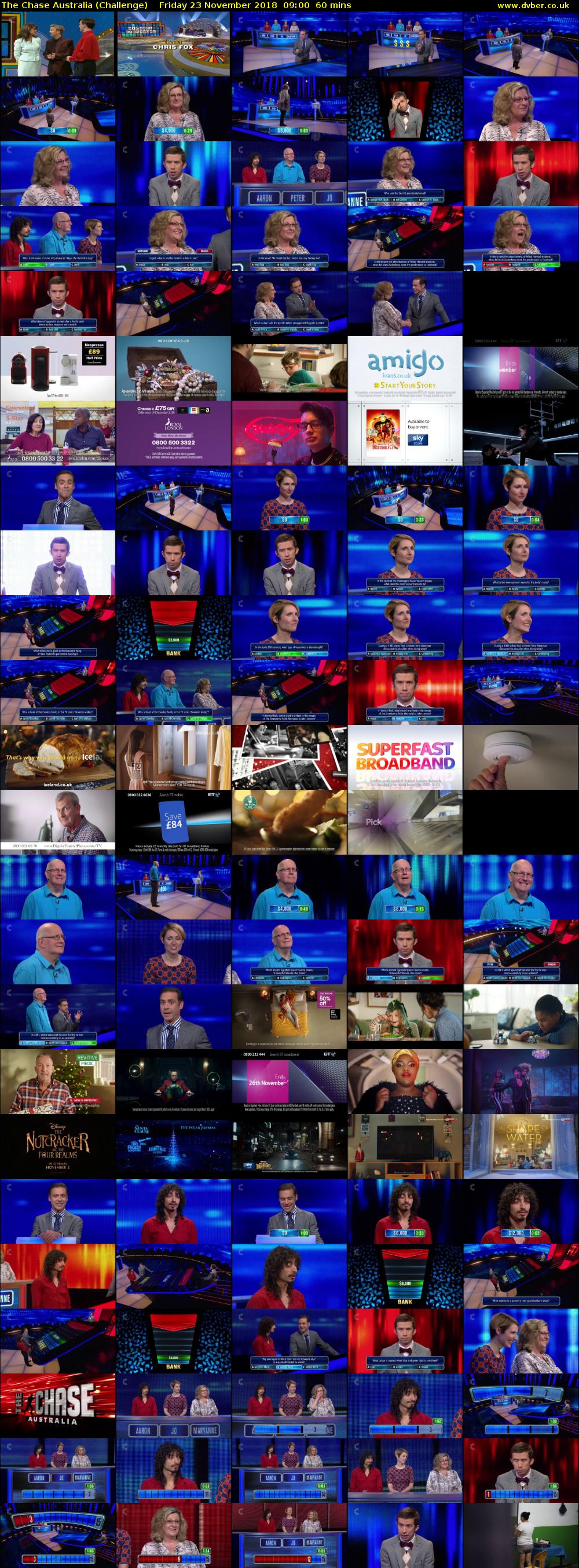 The Chase Australia (Challenge) Friday 23 November 2018 09:00 - 10:00