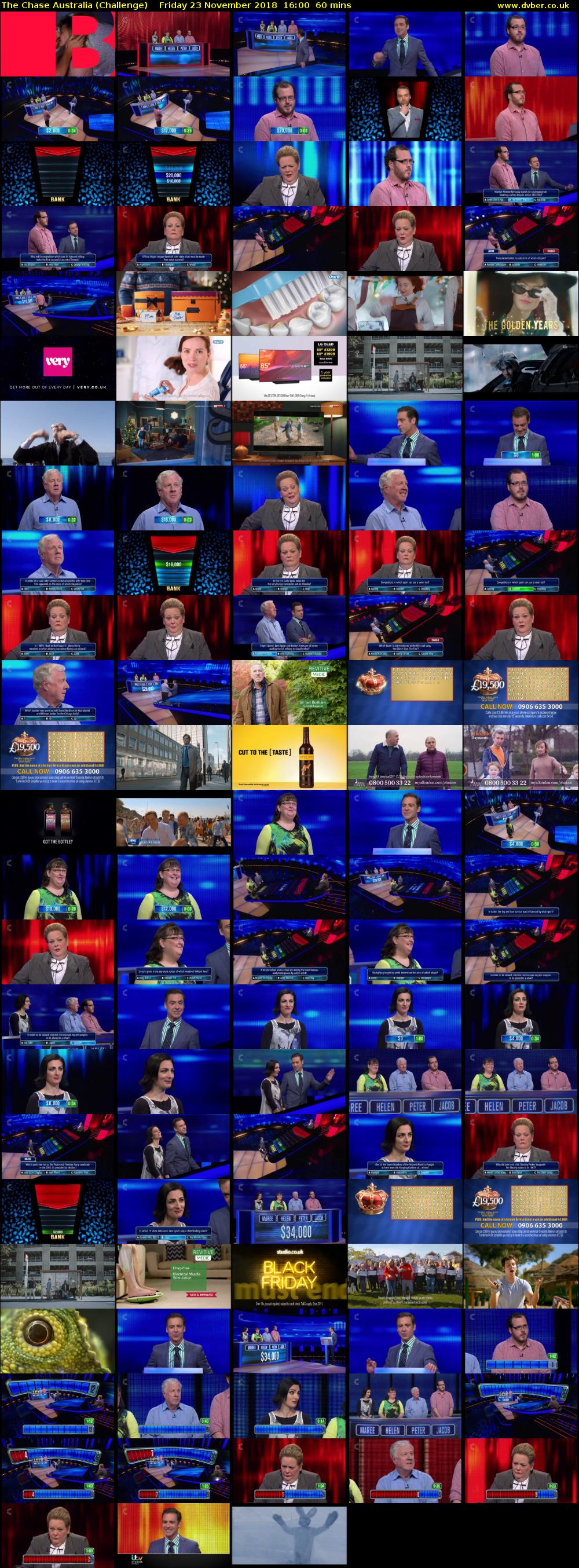 The Chase Australia (Challenge) Friday 23 November 2018 16:00 - 17:00