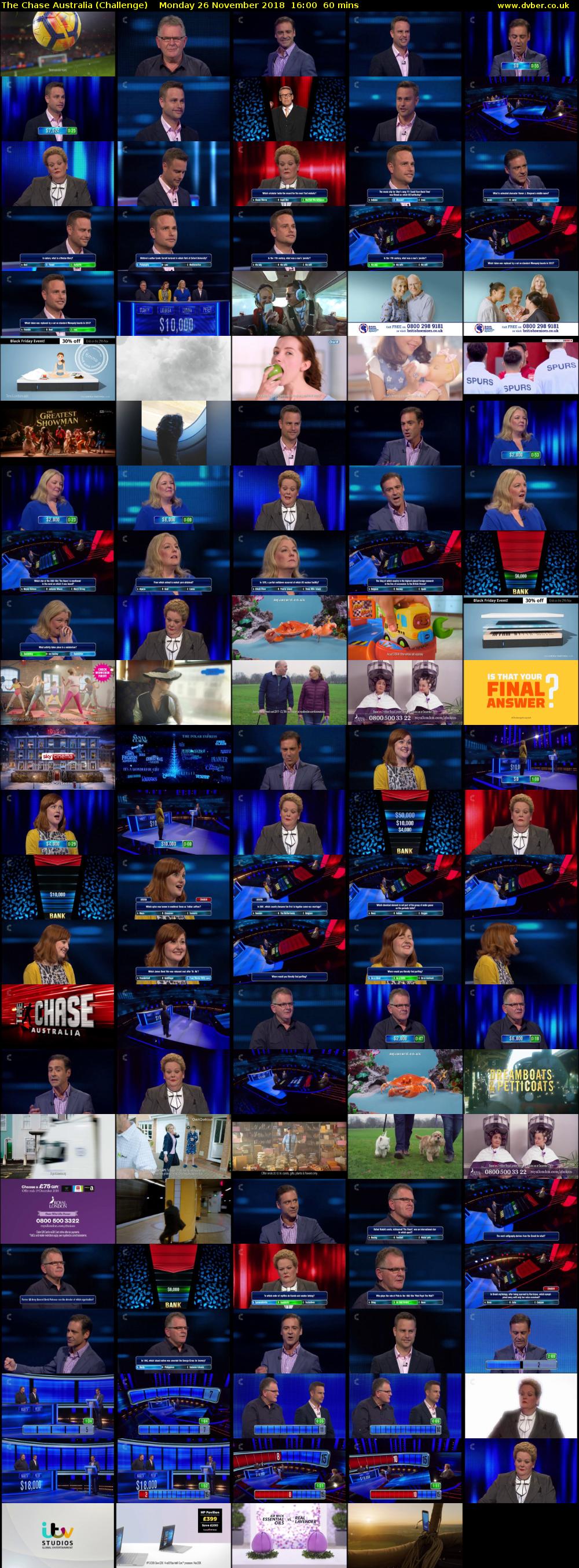 The Chase Australia (Challenge) Monday 26 November 2018 16:00 - 17:00