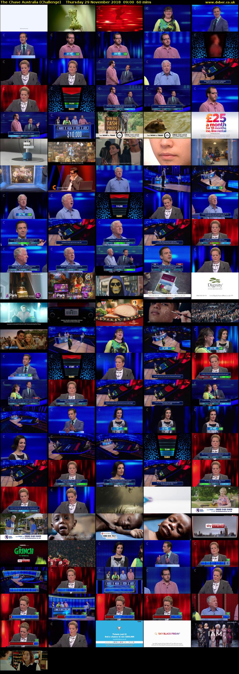 The Chase Australia (Challenge) Thursday 29 November 2018 09:00 - 10:00
