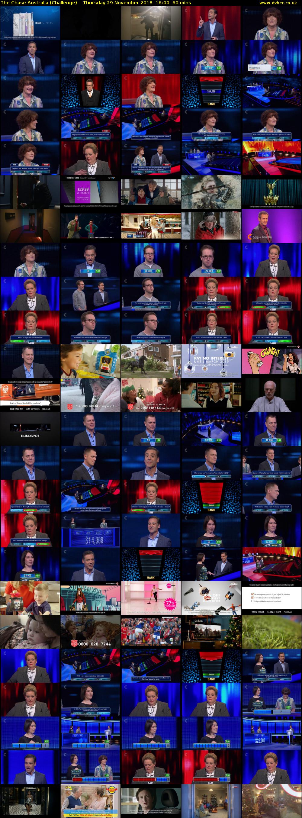 The Chase Australia (Challenge) Thursday 29 November 2018 16:00 - 17:00