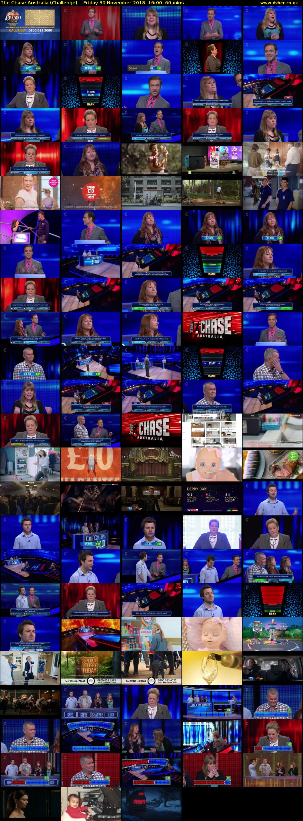 The Chase Australia (Challenge) Friday 30 November 2018 16:00 - 17:00
