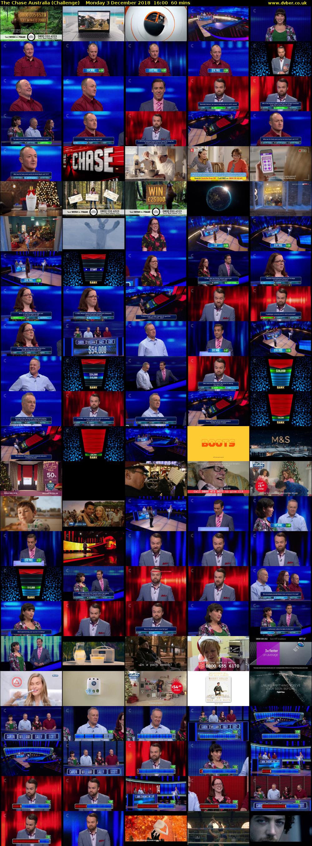 The Chase Australia (Challenge) Monday 3 December 2018 16:00 - 17:00