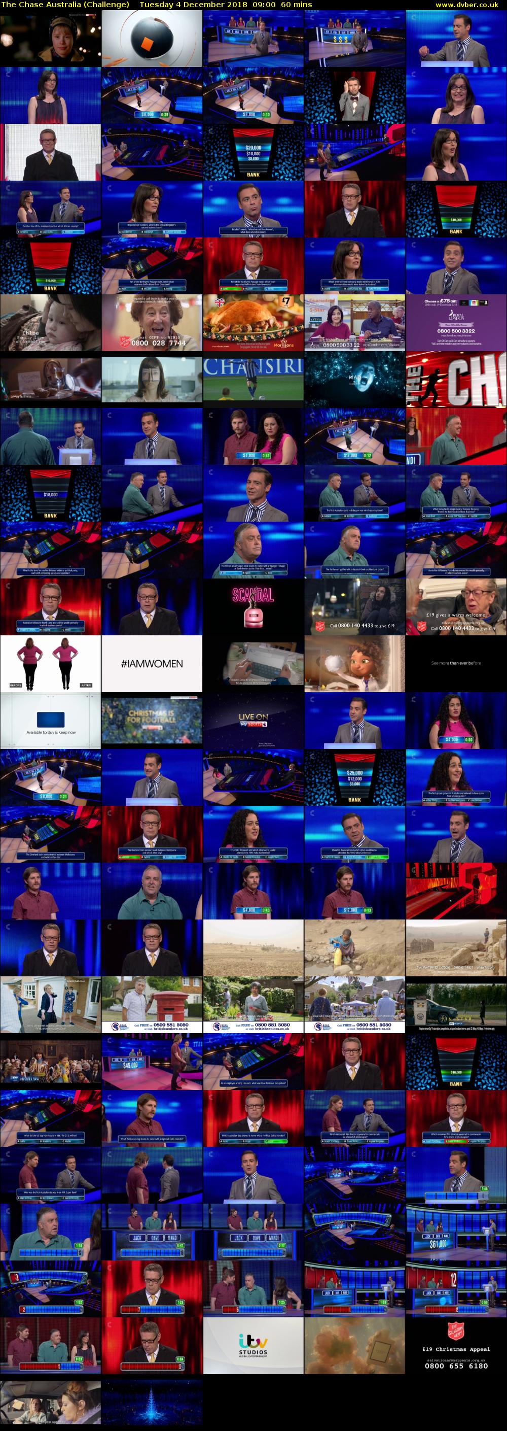 The Chase Australia (Challenge) Tuesday 4 December 2018 09:00 - 10:00