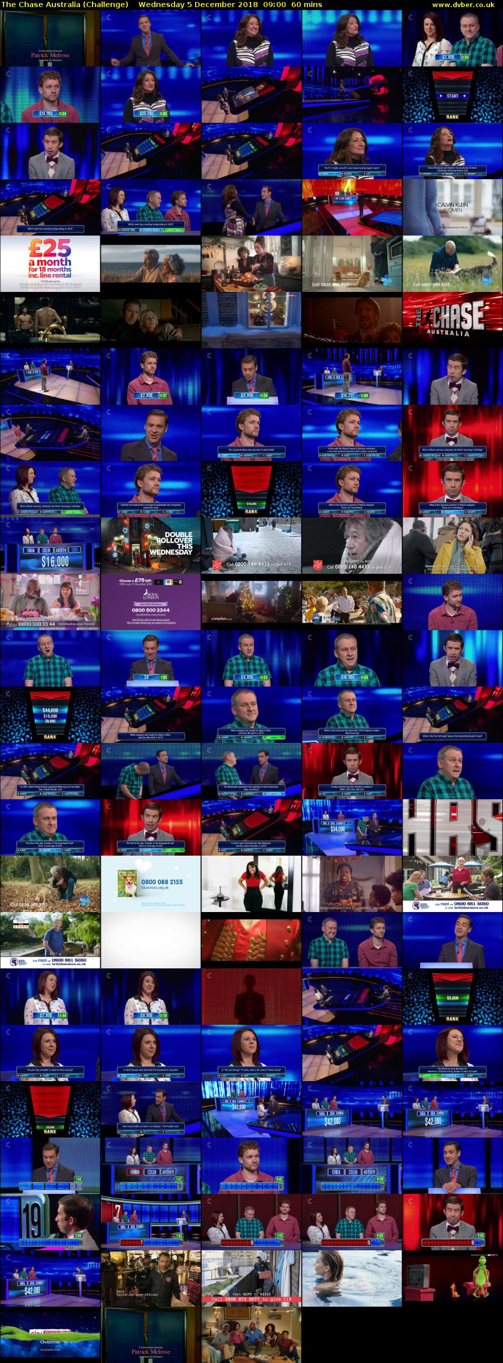 The Chase Australia (Challenge) Wednesday 5 December 2018 09:00 - 10:00