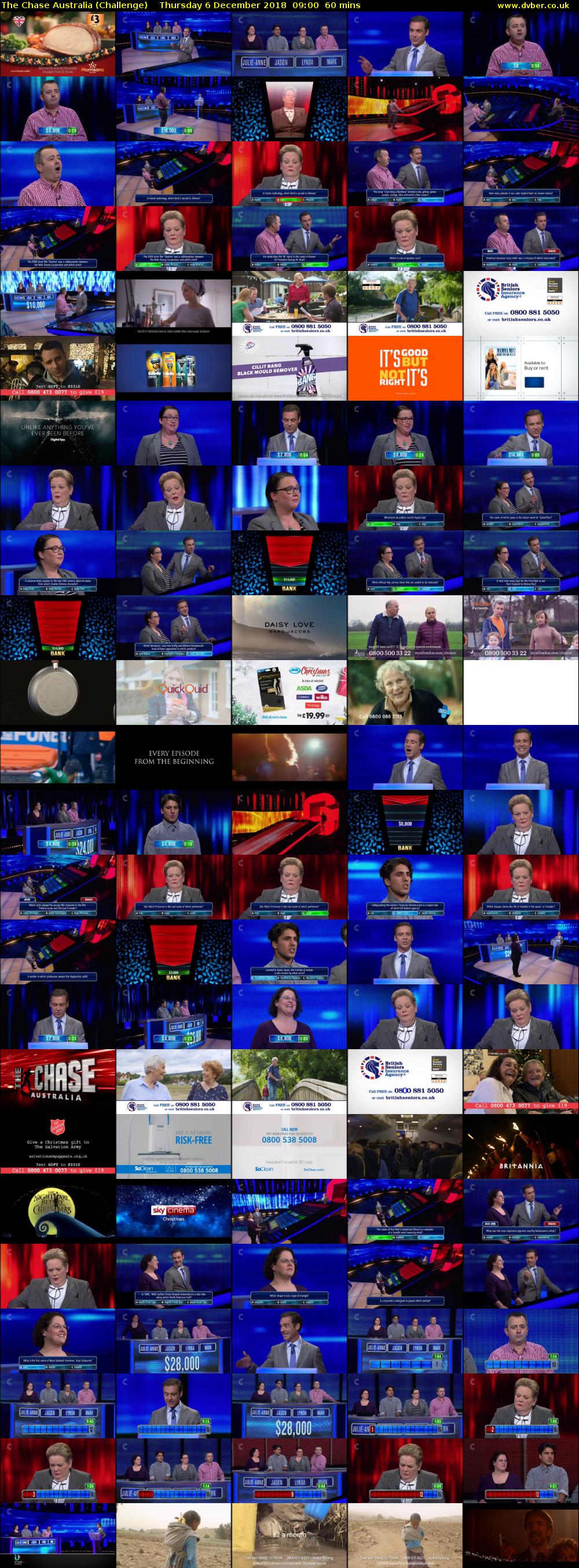 The Chase Australia (Challenge) Thursday 6 December 2018 09:00 - 10:00