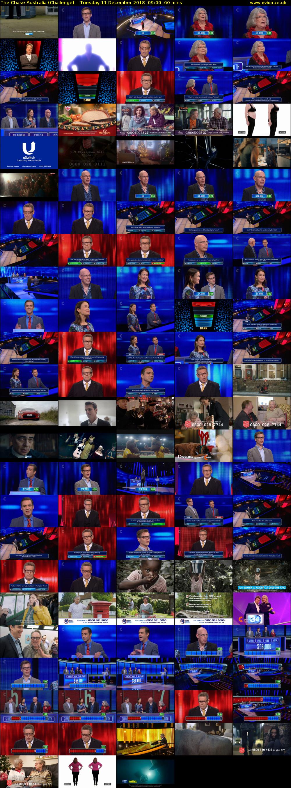 The Chase Australia (Challenge) Tuesday 11 December 2018 09:00 - 10:00
