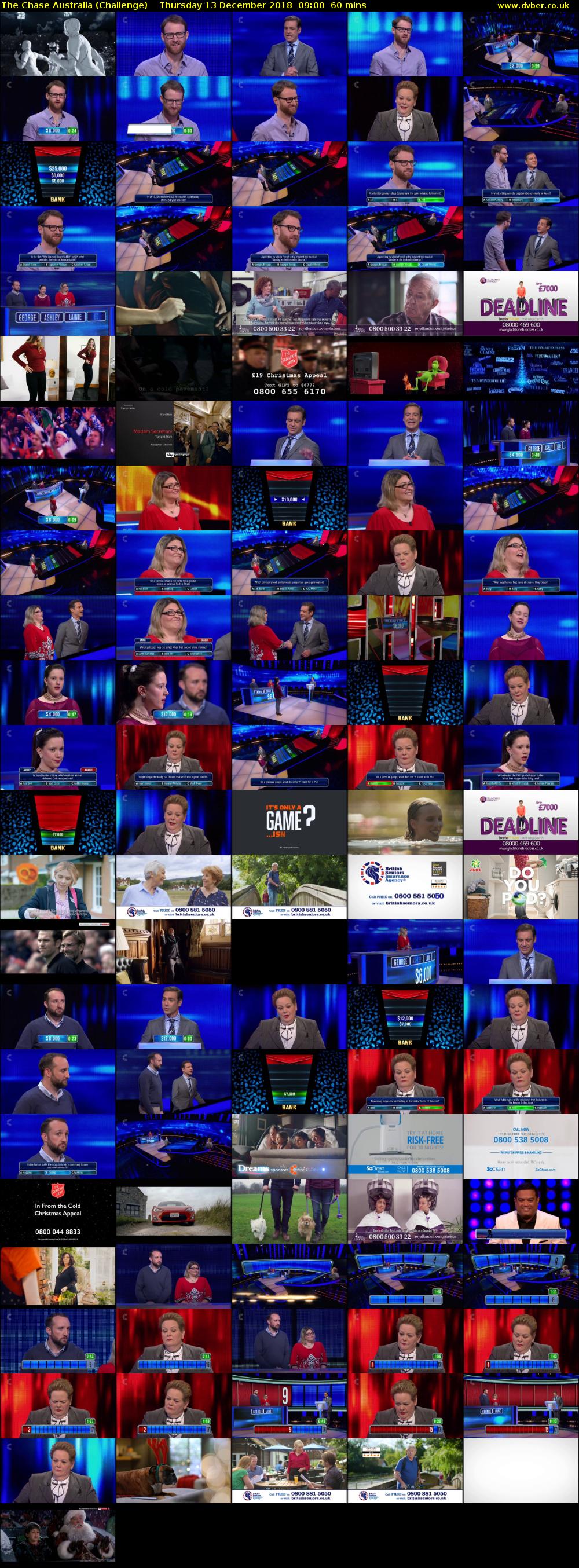 The Chase Australia (Challenge) Thursday 13 December 2018 09:00 - 10:00