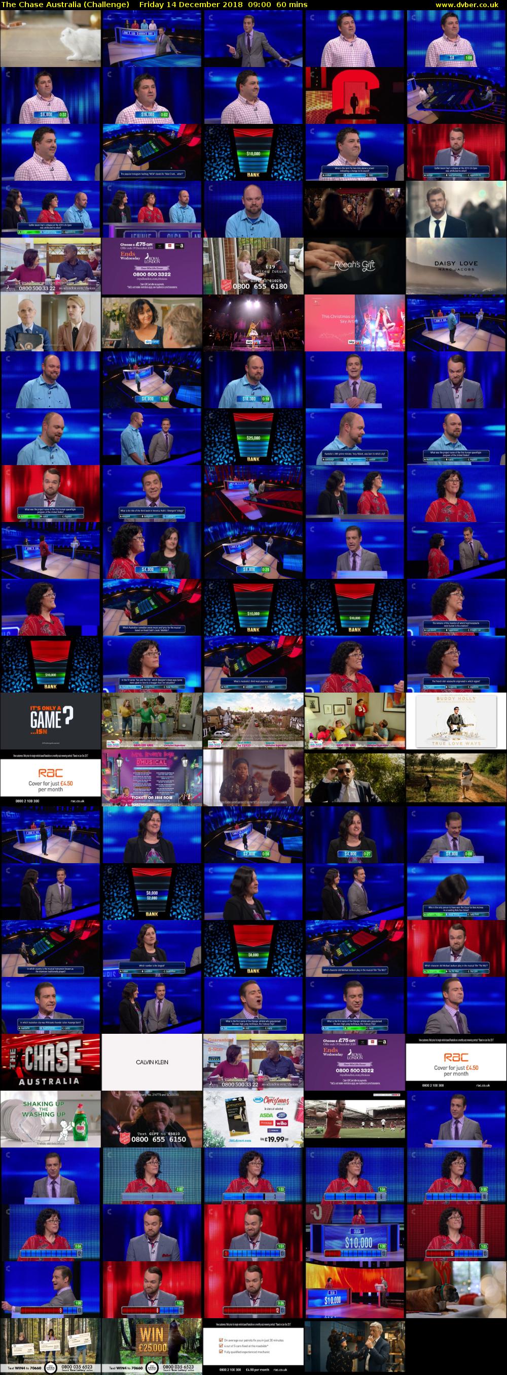 The Chase Australia (Challenge) Friday 14 December 2018 09:00 - 10:00