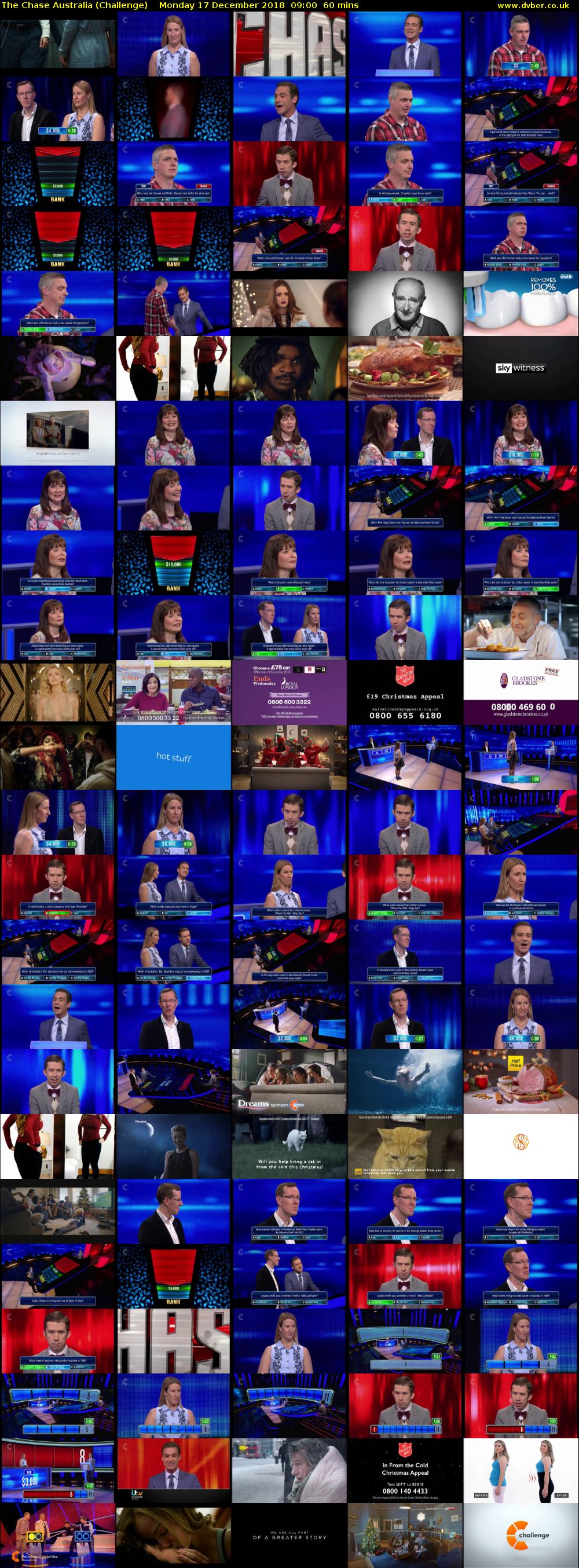 The Chase Australia (Challenge) Monday 17 December 2018 09:00 - 10:00