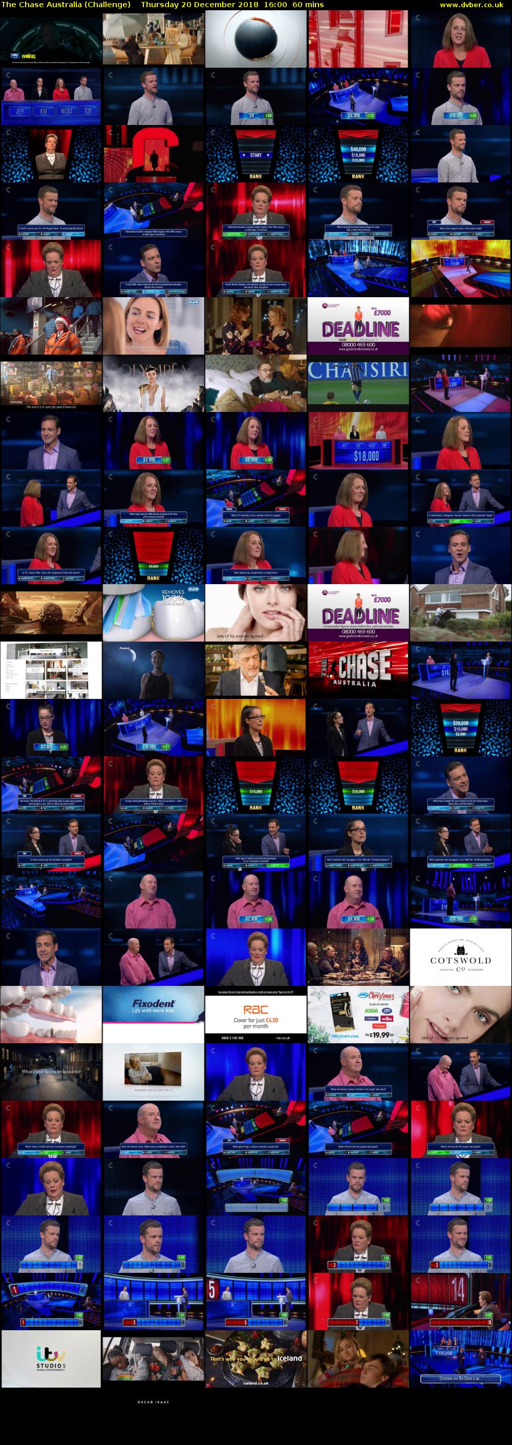 The Chase Australia (Challenge) Thursday 20 December 2018 16:00 - 17:00