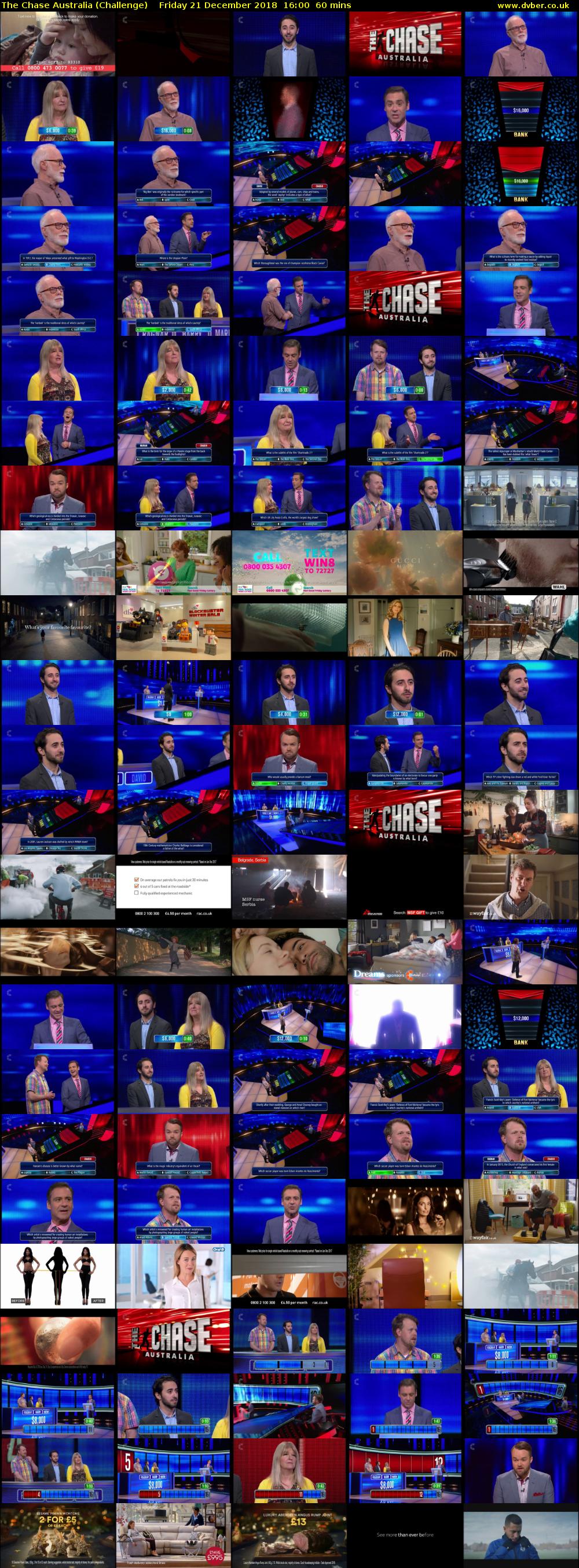 The Chase Australia (Challenge) Friday 21 December 2018 16:00 - 17:00