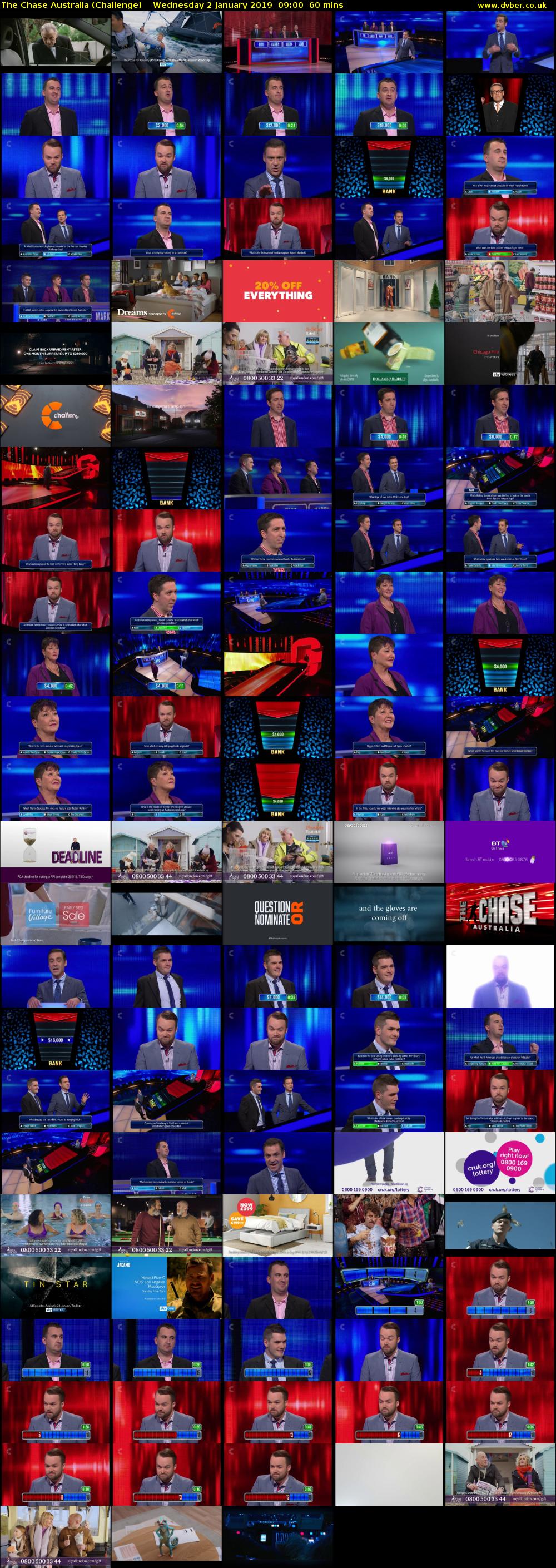 The Chase Australia (Challenge) Wednesday 2 January 2019 09:00 - 10:00