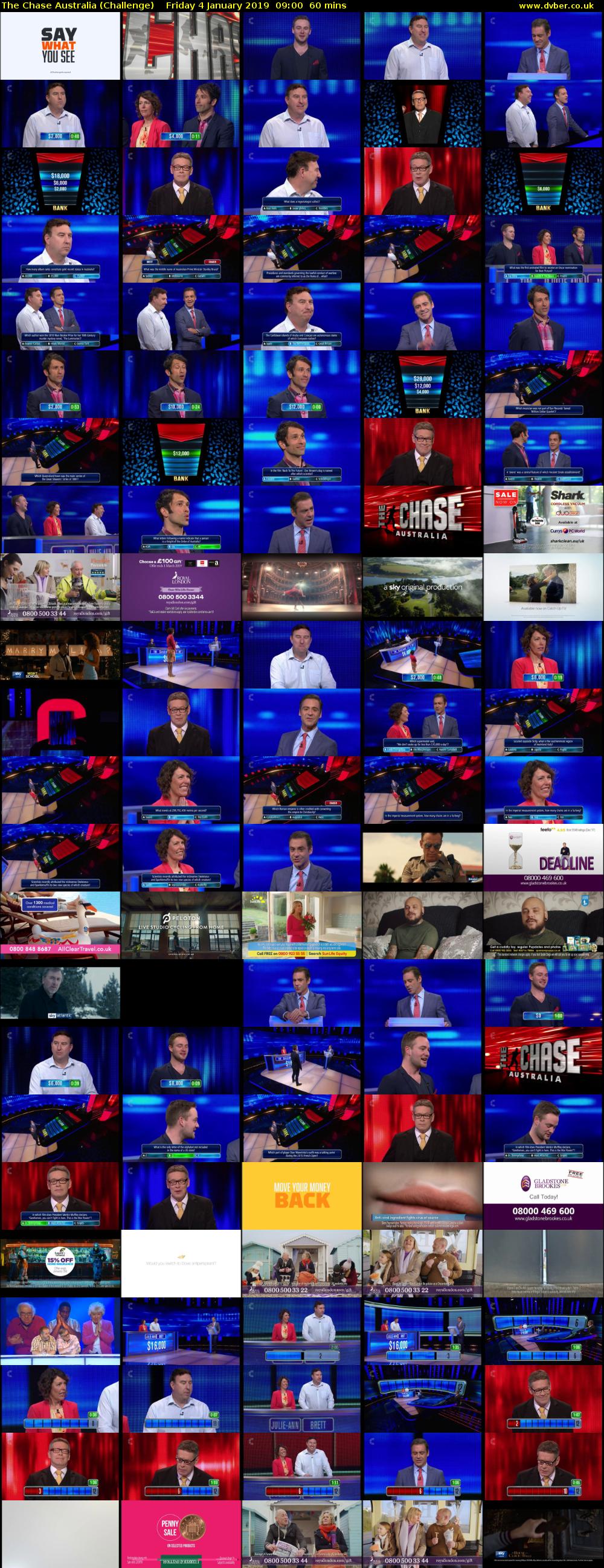 The Chase Australia (Challenge) Friday 4 January 2019 09:00 - 10:00