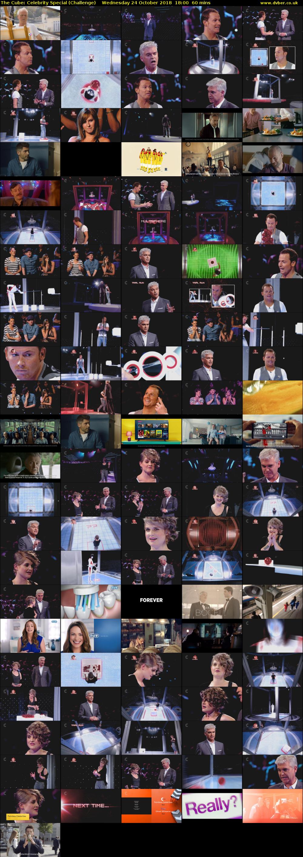 The Cube: Celebrity Special (Challenge) Wednesday 24 October 2018 18:00 - 19:00