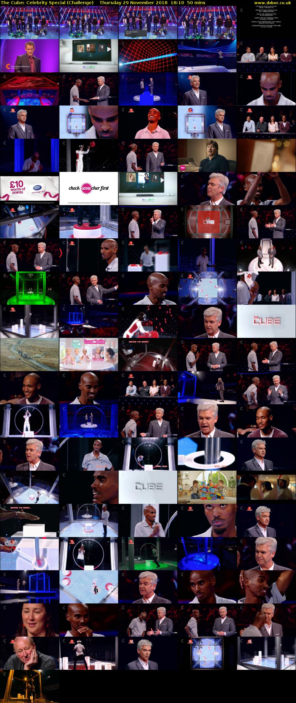 The Cube: Celebrity Special (Challenge) Thursday 29 November 2018 18:10 - 19:00