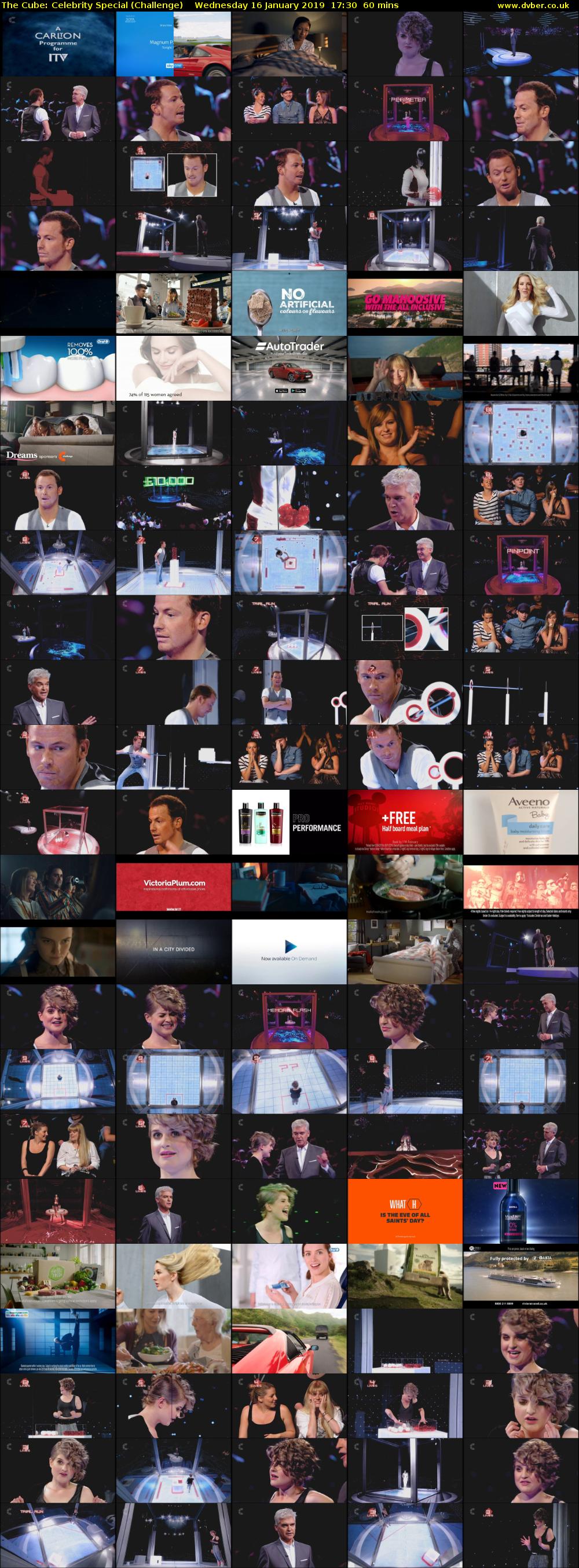 The Cube: Celebrity Special (Challenge) Wednesday 16 January 2019 17:30 - 18:30