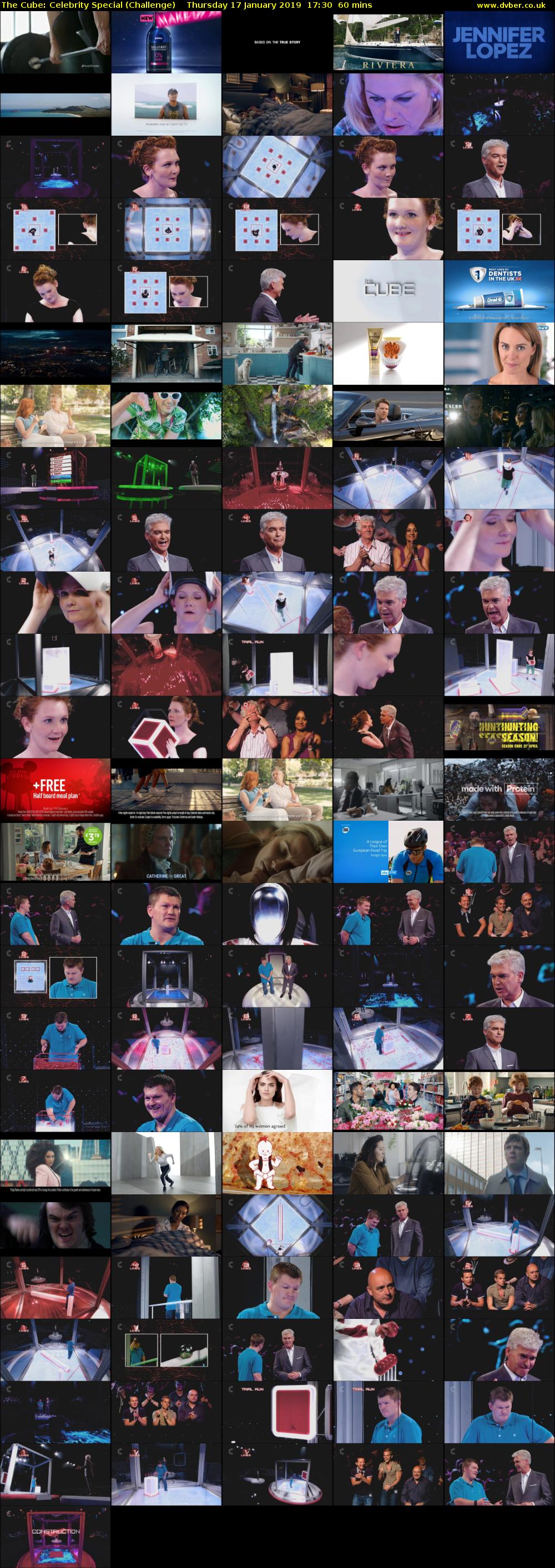 The Cube: Celebrity Special (Challenge) Thursday 17 January 2019 17:30 - 18:30