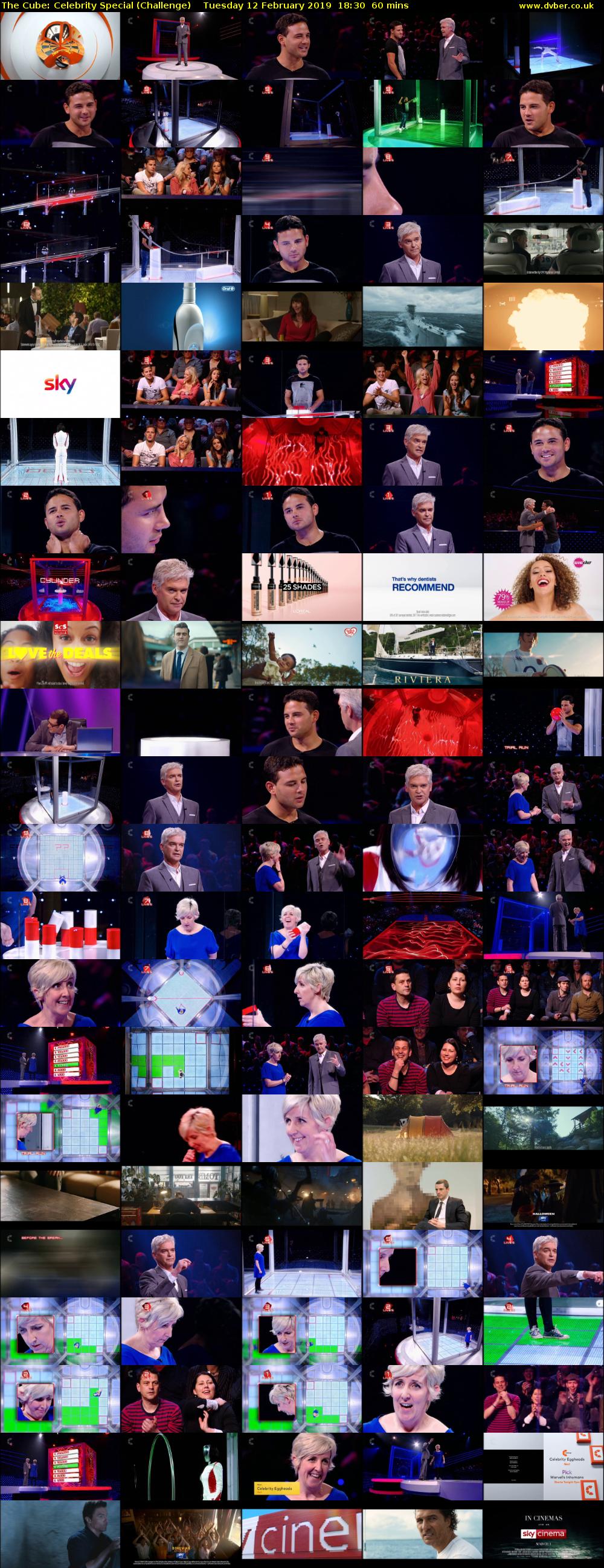 The Cube: Celebrity Special (Challenge) Tuesday 12 February 2019 18:30 - 19:30
