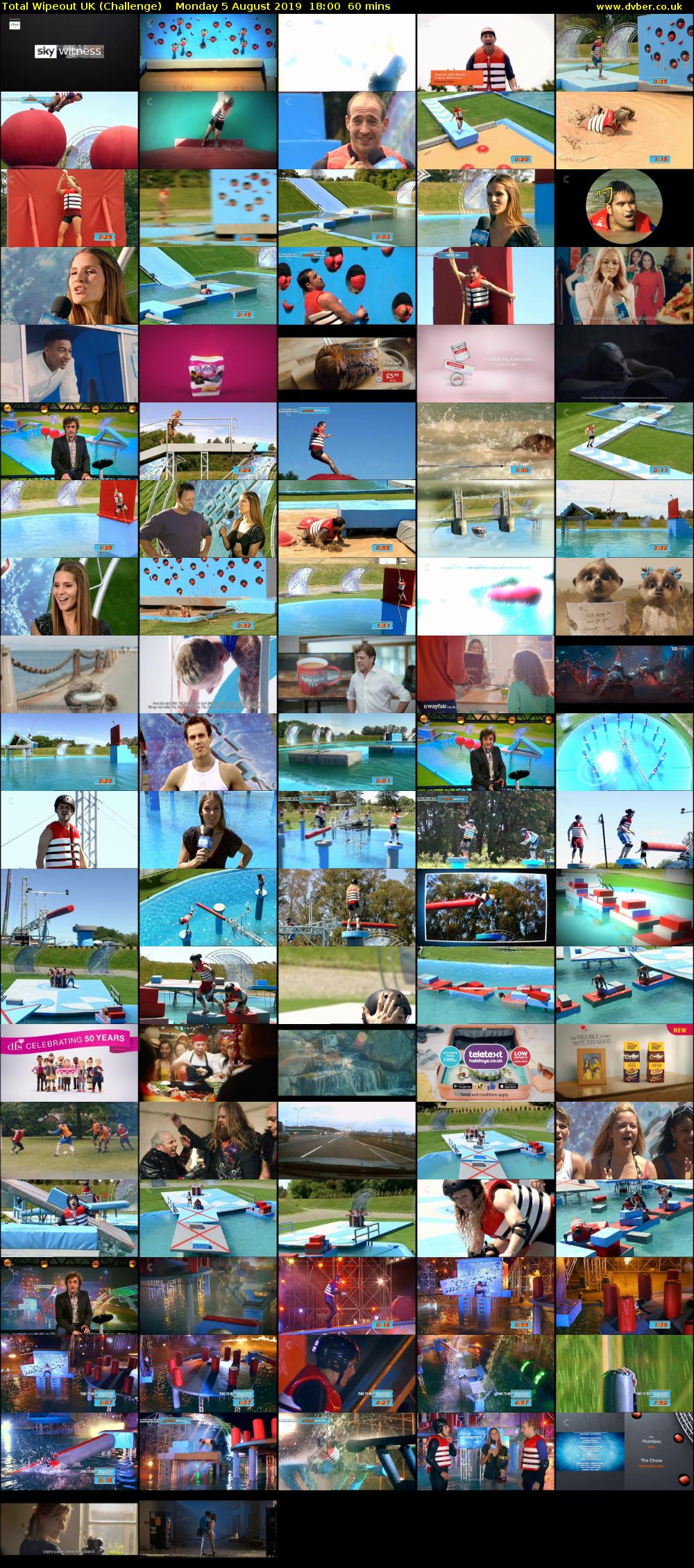 Total Wipeout UK (Challenge) Monday 5 August 2019 18:00 - 19:00