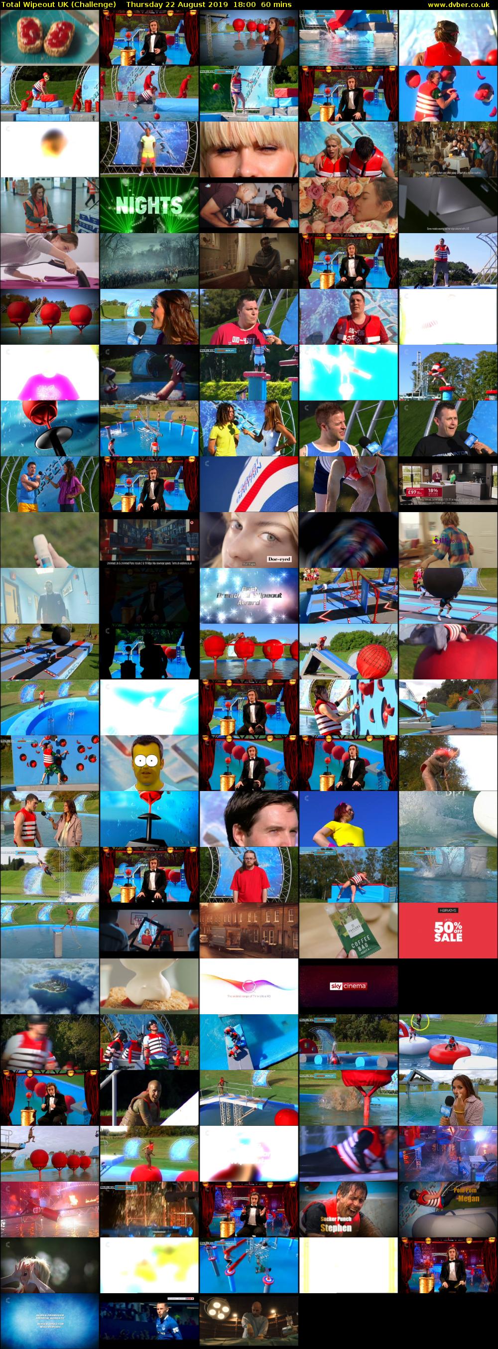 Total Wipeout UK (Challenge) Thursday 22 August 2019 18:00 - 19:00