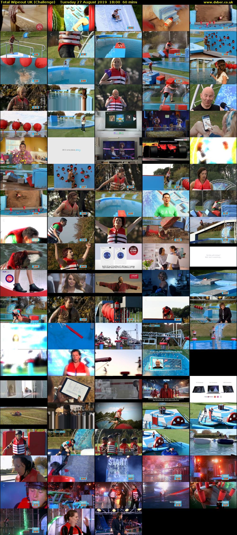 Total Wipeout UK (Challenge) Tuesday 27 August 2019 18:00 - 19:00