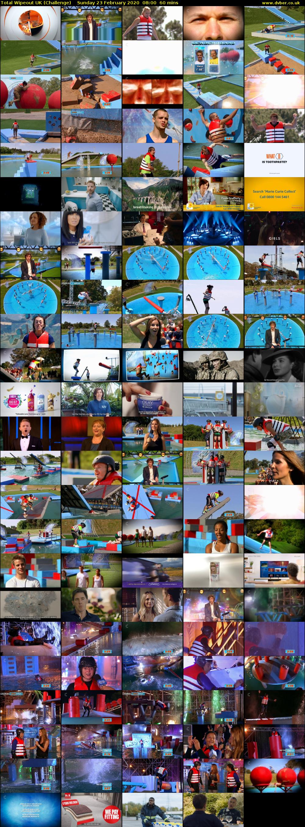 Total Wipeout UK (Challenge) Sunday 23 February 2020 08:00 - 09:00