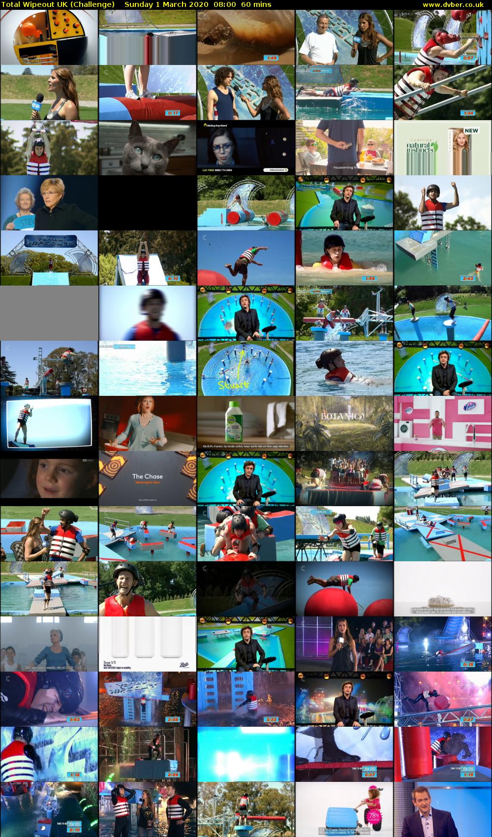 Total Wipeout UK (Challenge) Sunday 1 March 2020 08:00 - 09:00