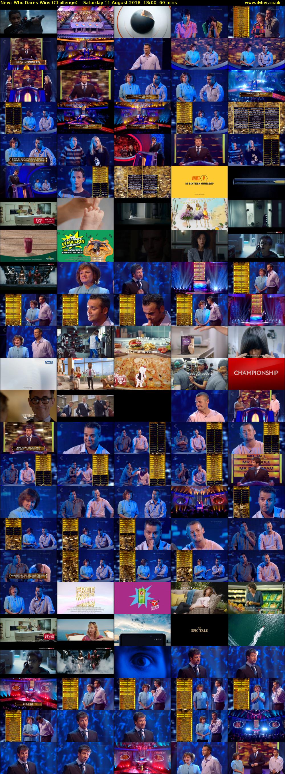 Who Dares Wins (Challenge) Saturday 11 August 2018 18:00 - 19:00