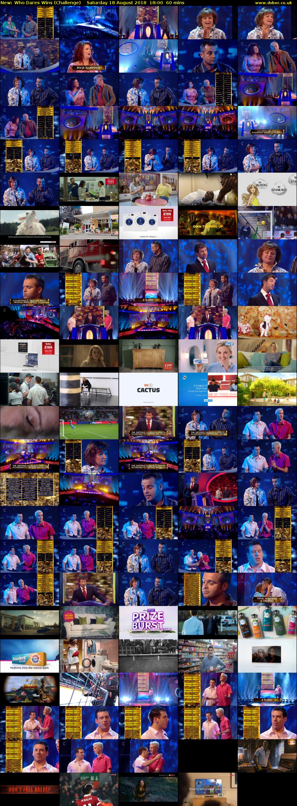 Who Dares Wins (Challenge) Saturday 18 August 2018 18:00 - 19:00