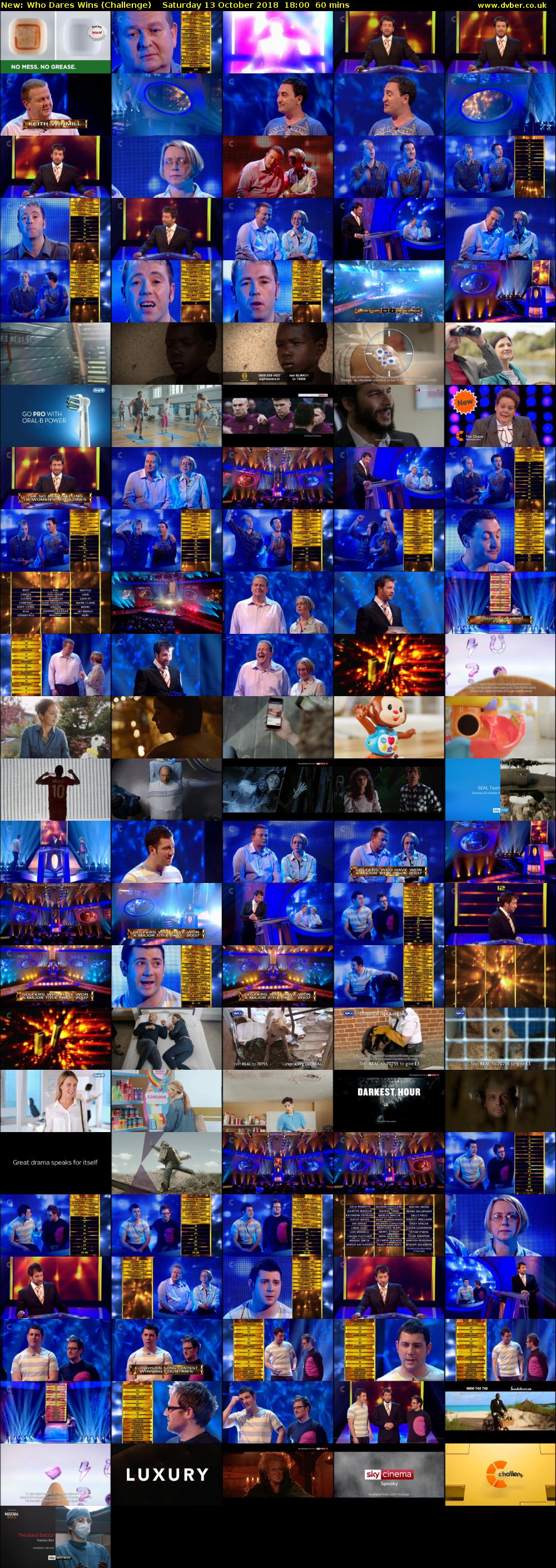 Who Dares Wins (Challenge) Saturday 13 October 2018 18:00 - 19:00