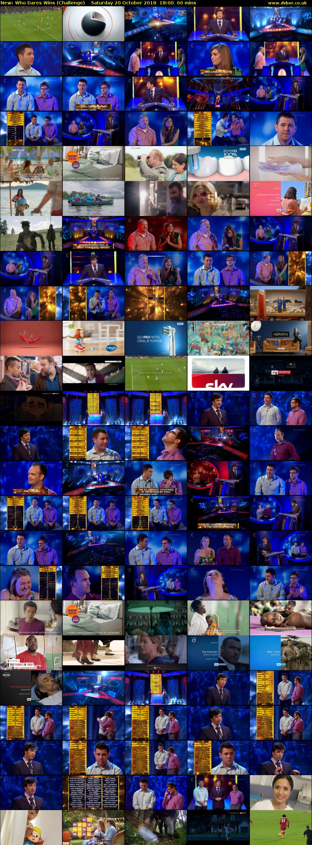 Who Dares Wins (Challenge) Saturday 20 October 2018 18:00 - 19:00