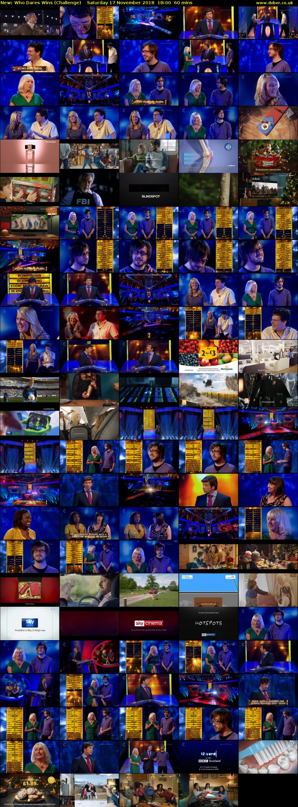 Who Dares Wins (Challenge) Saturday 17 November 2018 18:00 - 19:00