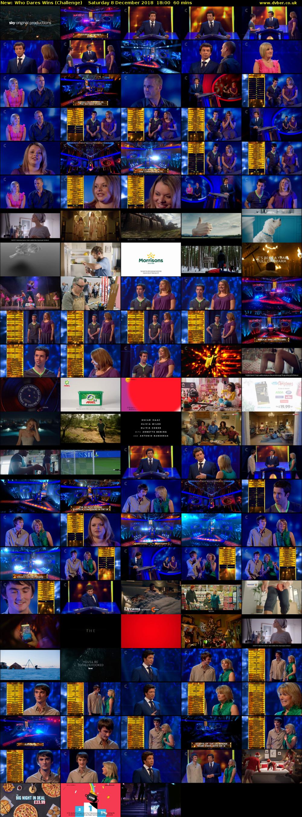 Who Dares Wins (Challenge) Saturday 8 December 2018 18:00 - 19:00